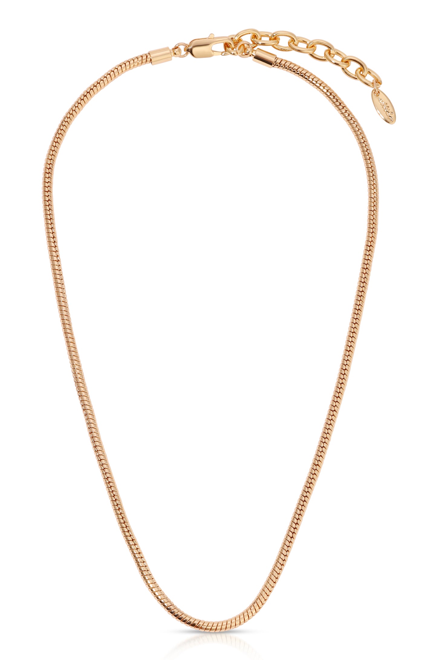 Classic 18k Gold Plated Snake Chain Necklace full