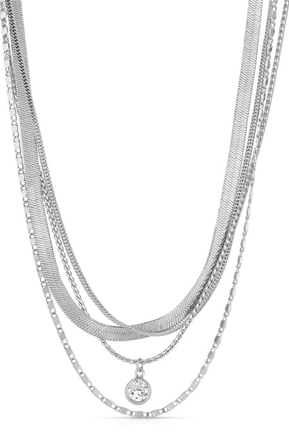 All the Chains 18k Gold Plated Layered Necklace in RH