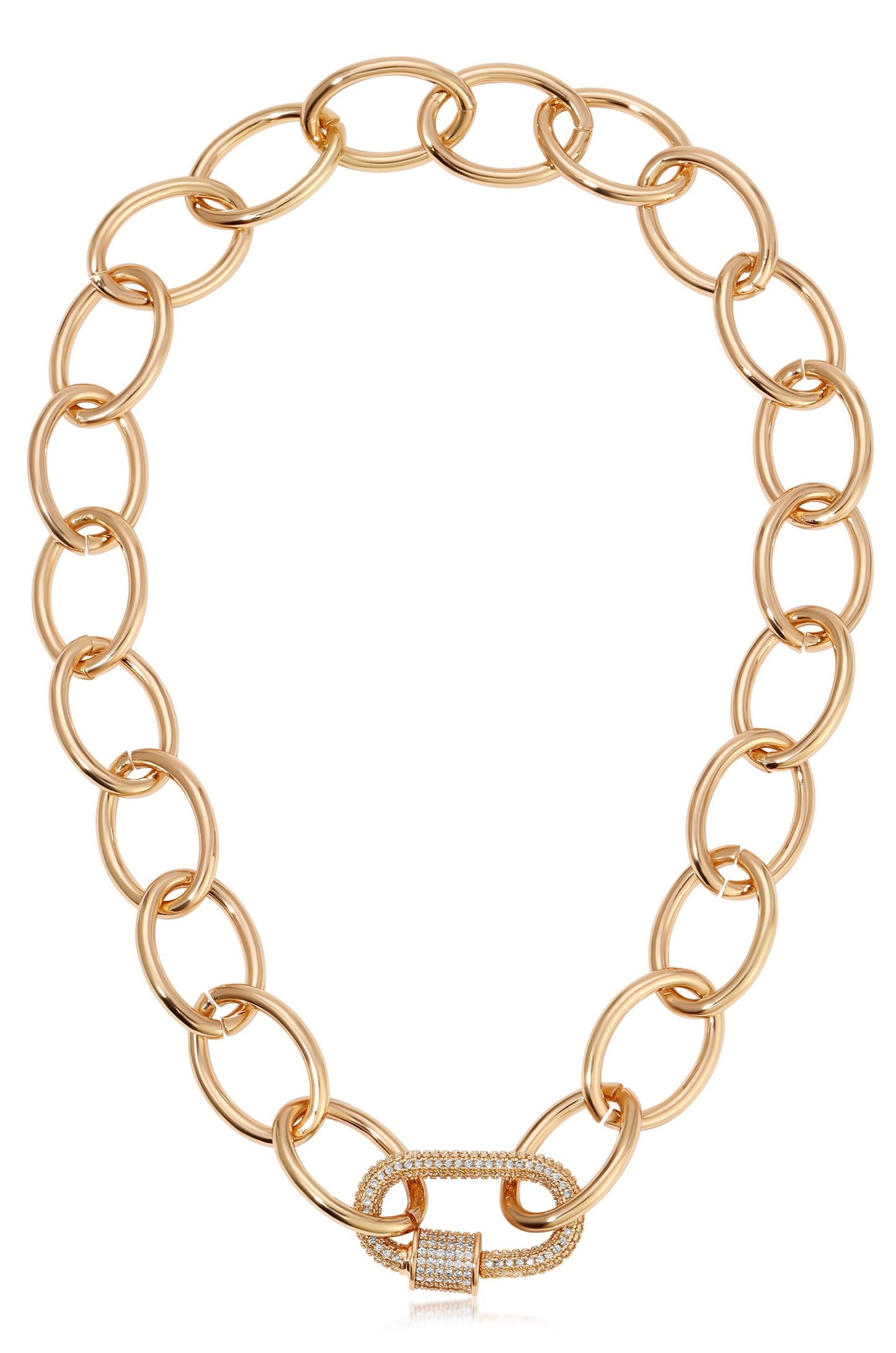 The Future in Links 18k Gold Plated Necklace