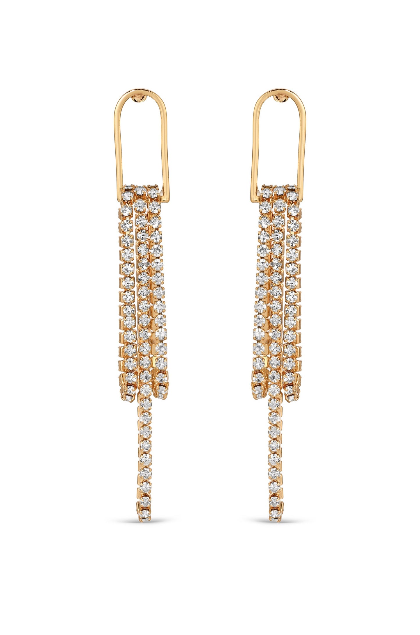 Hanging On Crystal Dangle Earrings front