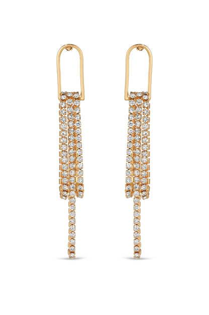 Hanging On Crystal Dangle Earrings front