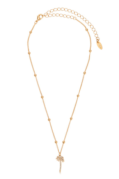 In the Tropics 18k Gold Plated Necklace Set close up