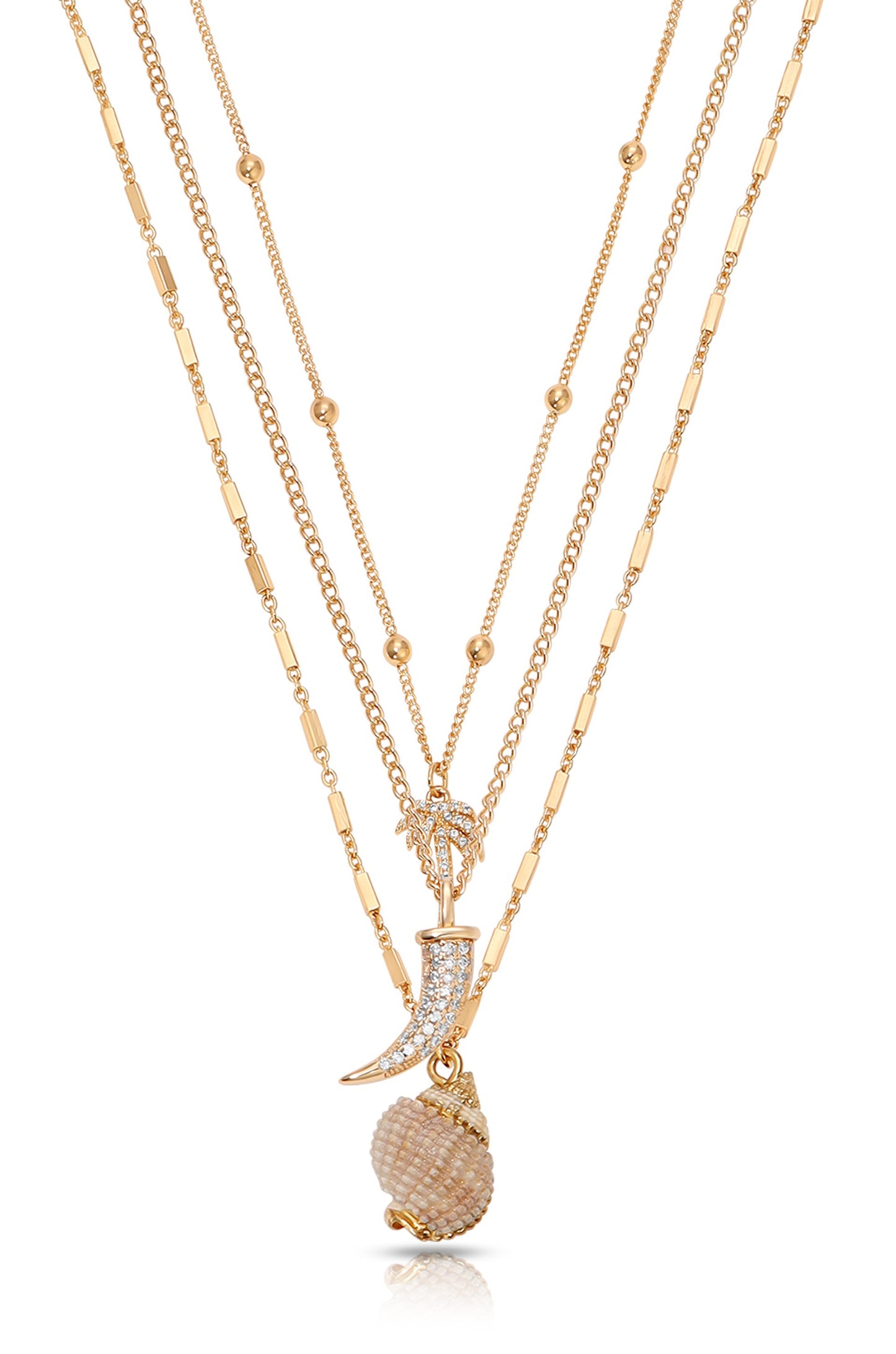 In the Tropics 18k Gold Plated Necklace Set