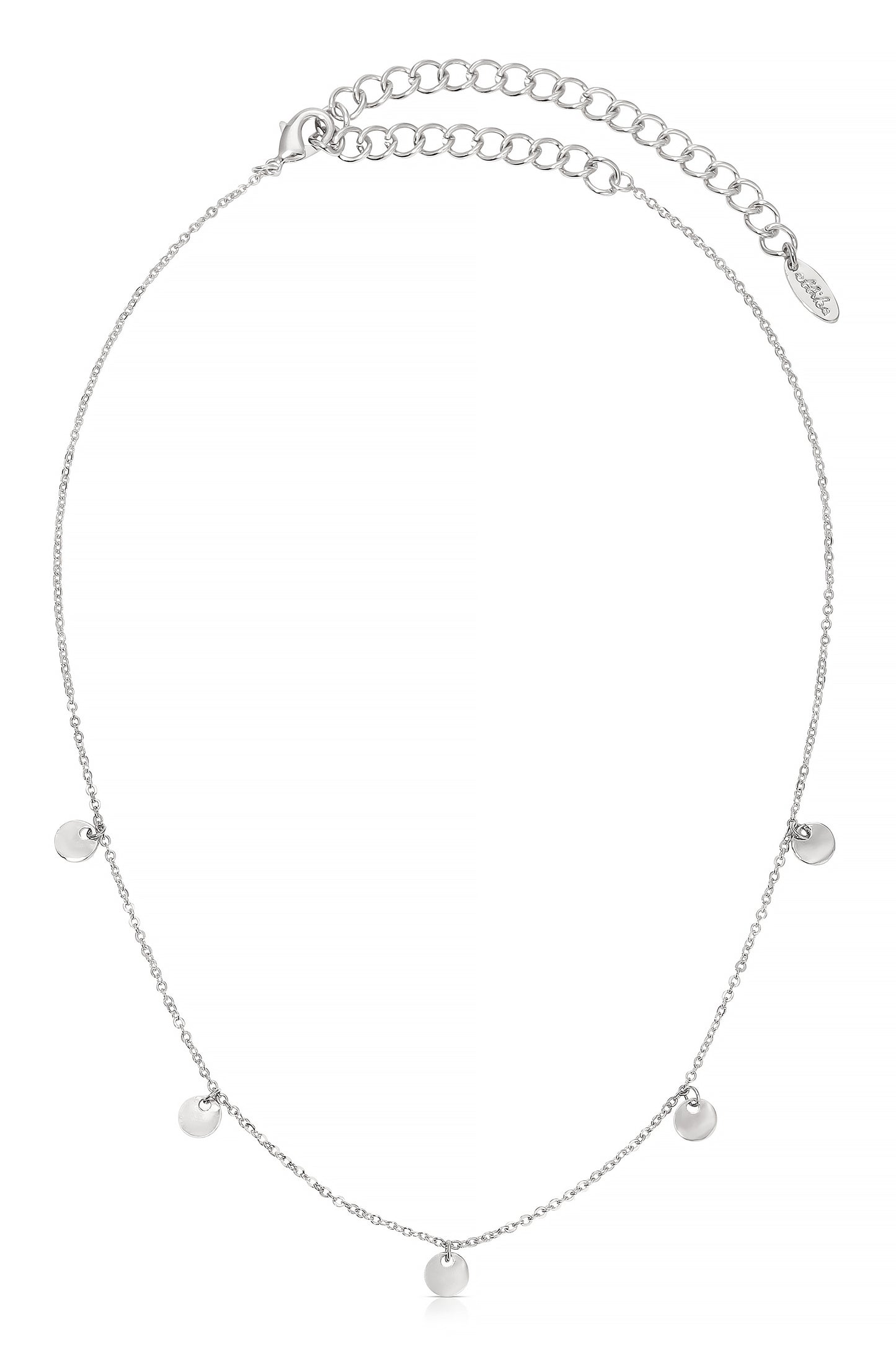 All in Layered Crystal Necklace Set in rhodium 2