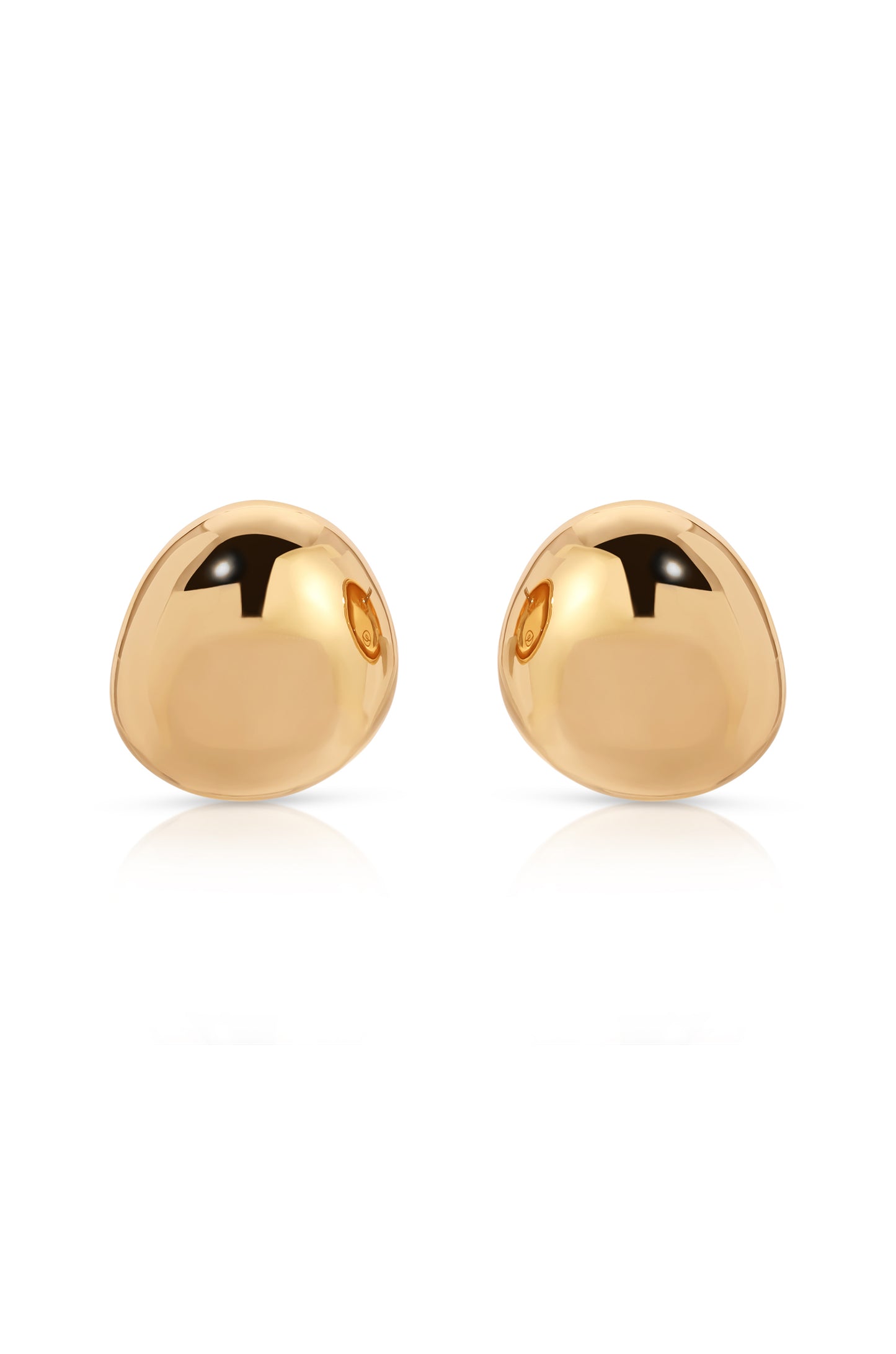 Polished Pebble Stud Earrings
