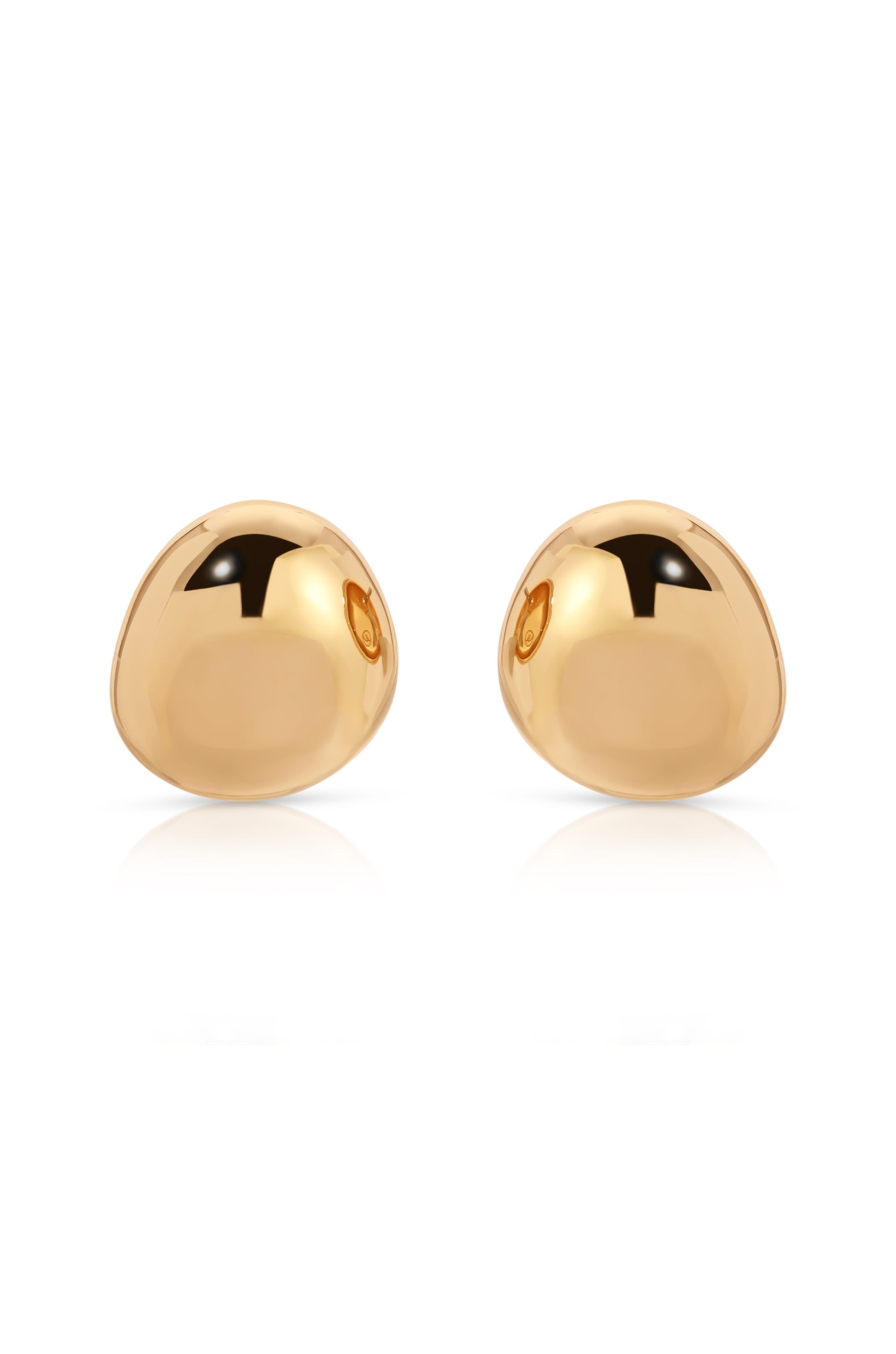 Polished Pebble Stud Earrings