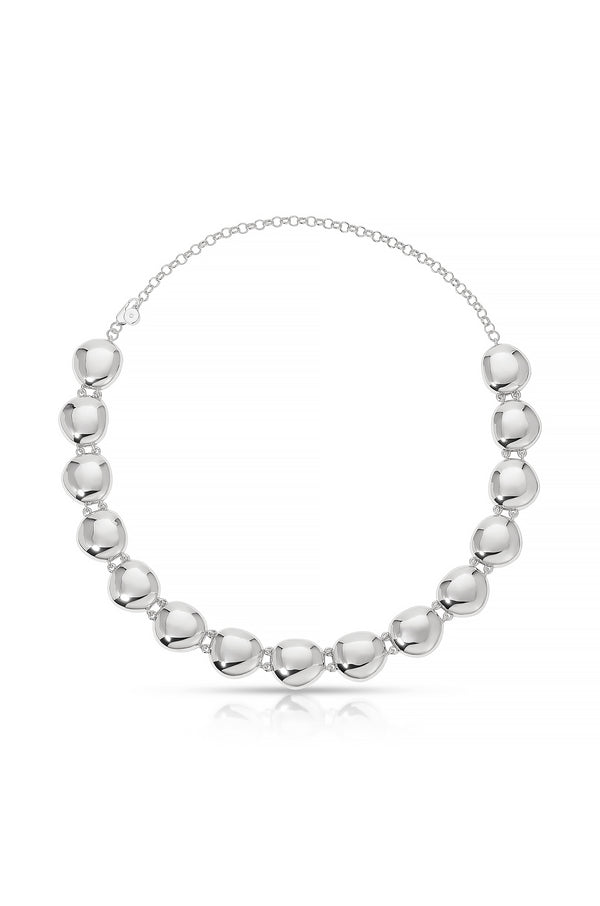 Polished Pebble Choker Necklace