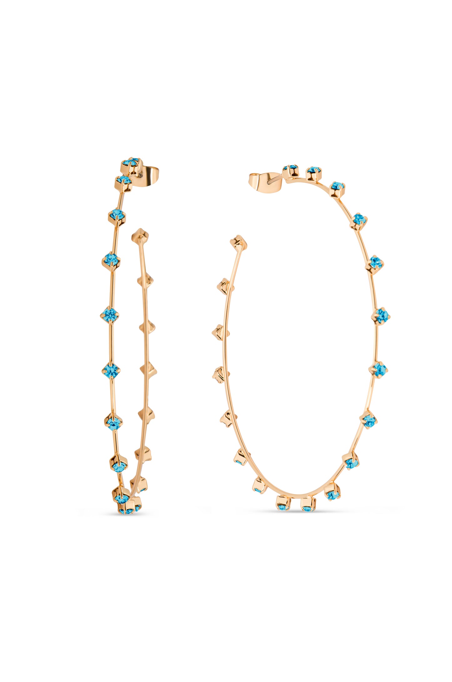 Simple Spark Crystal Hoops 2