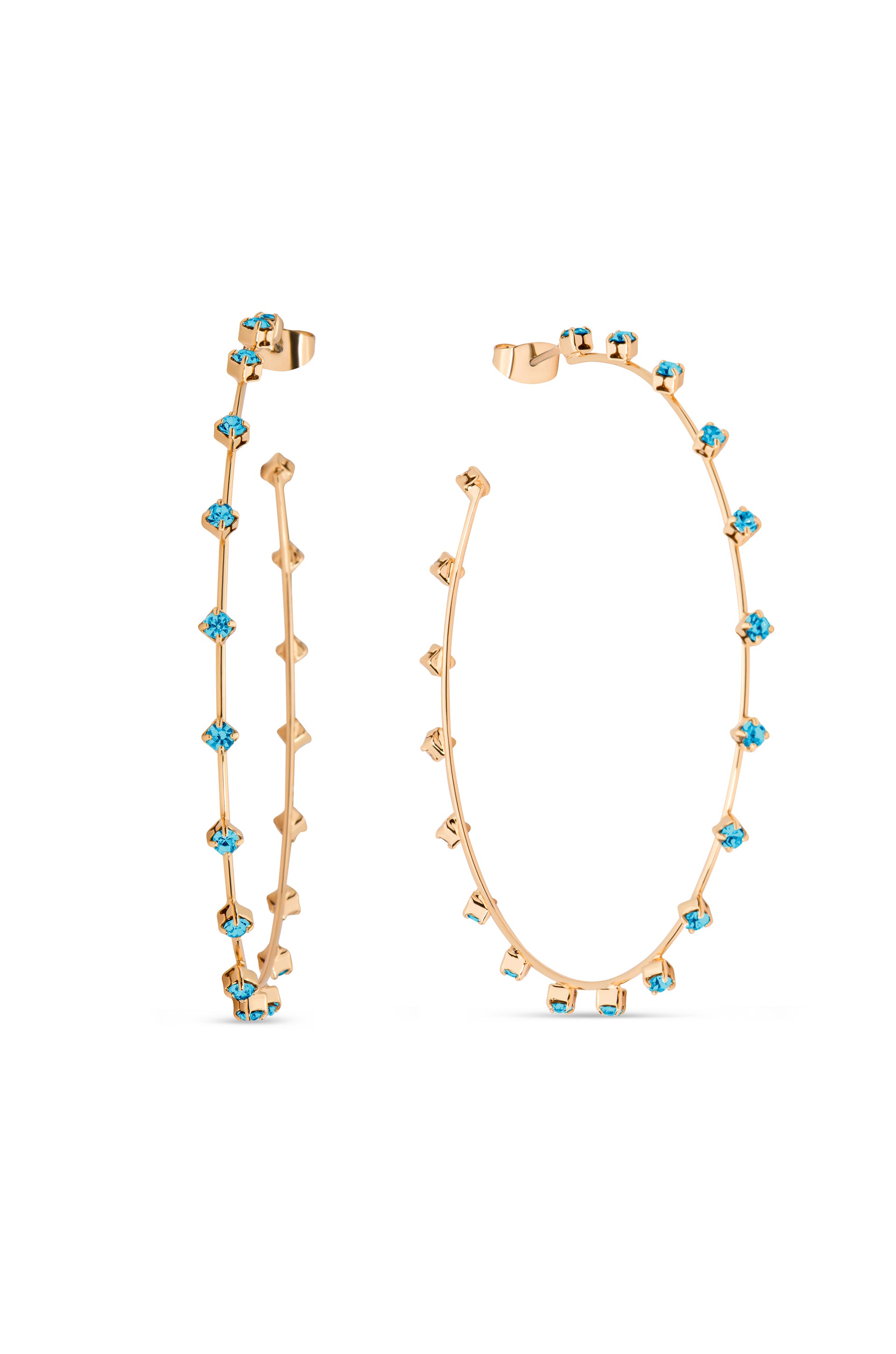 Simple Spark Crystal Hoops 2