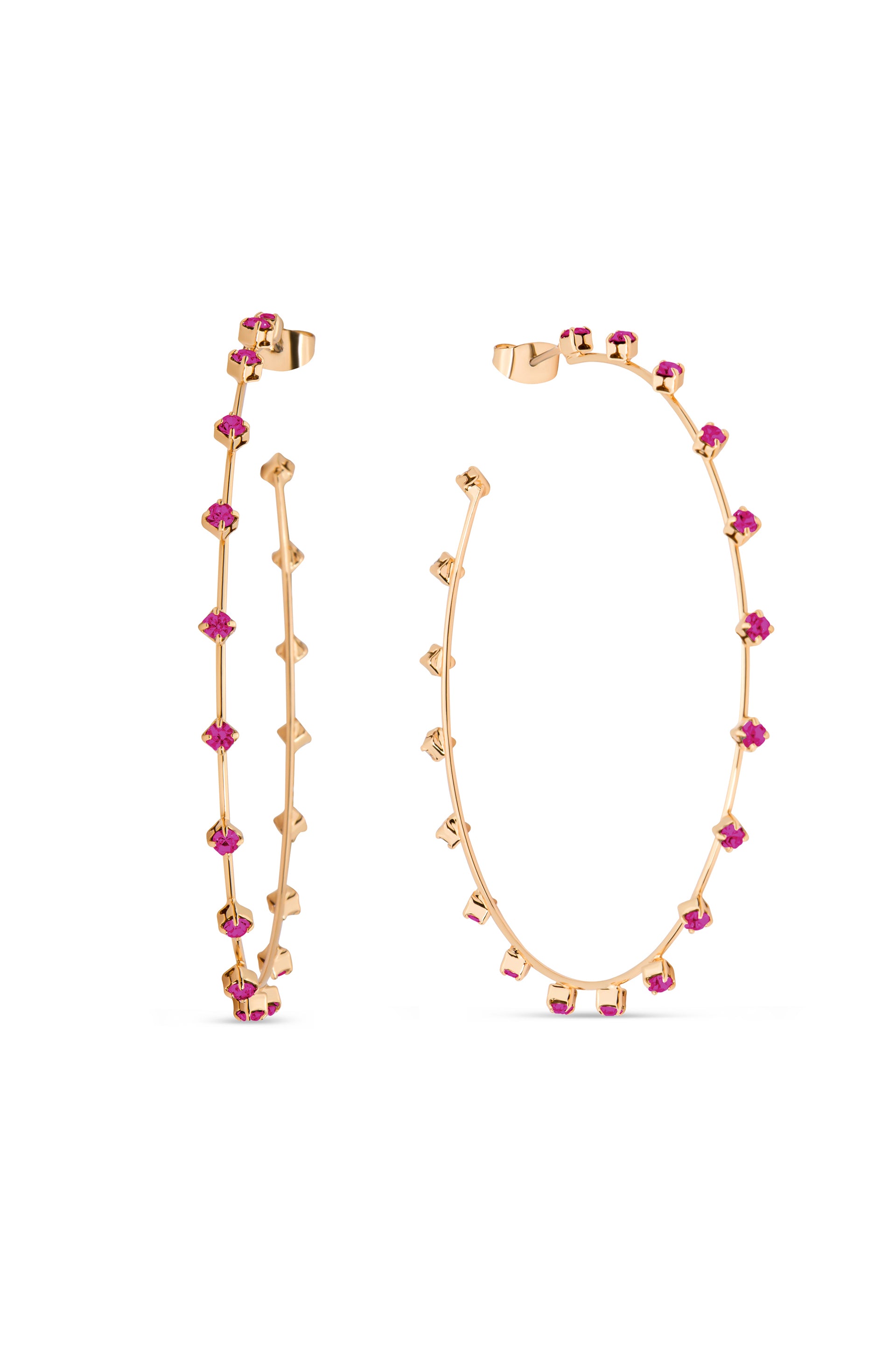 Simple Spark Crystal Hoops 3