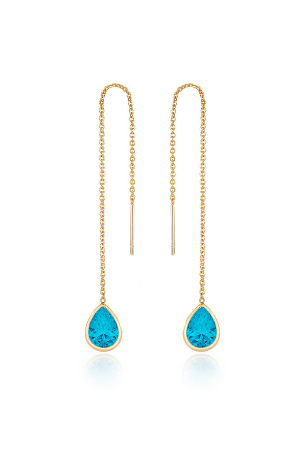 Barely There Chain and Crystal Dangle Earrings