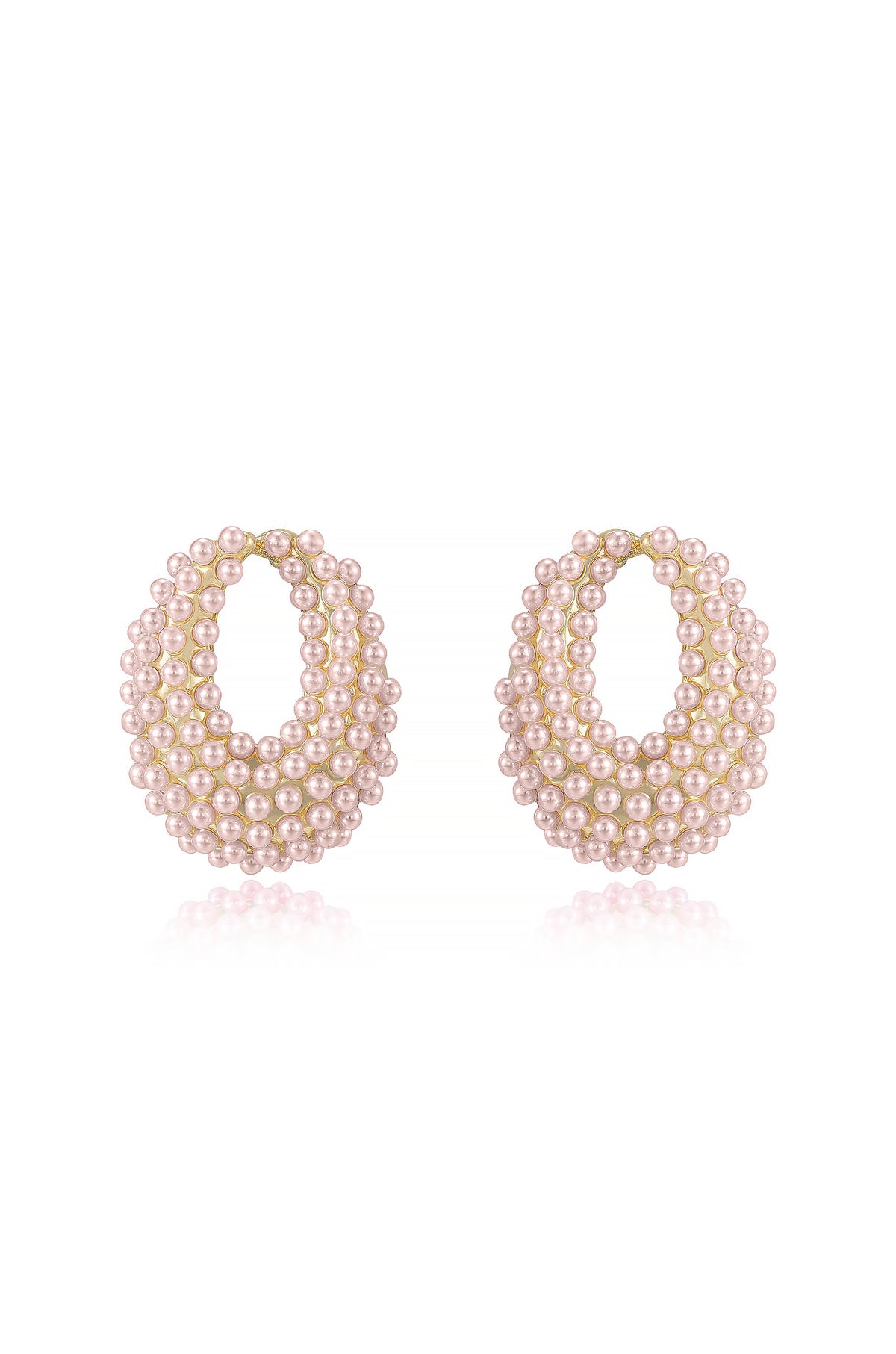 Classic Pearl Cluster Stud Earrings