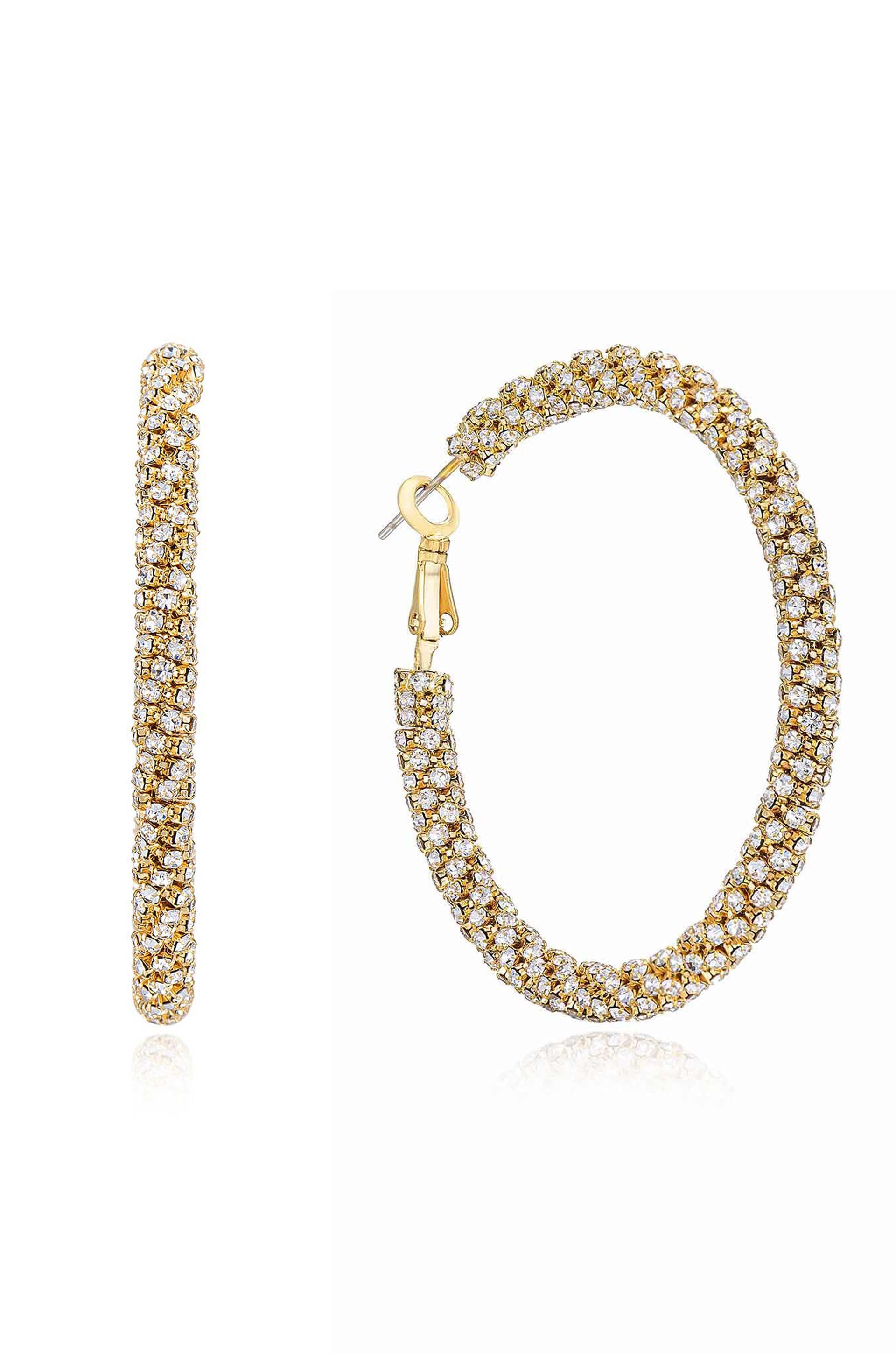 Rope Chain 18k Gold Plated Hoops