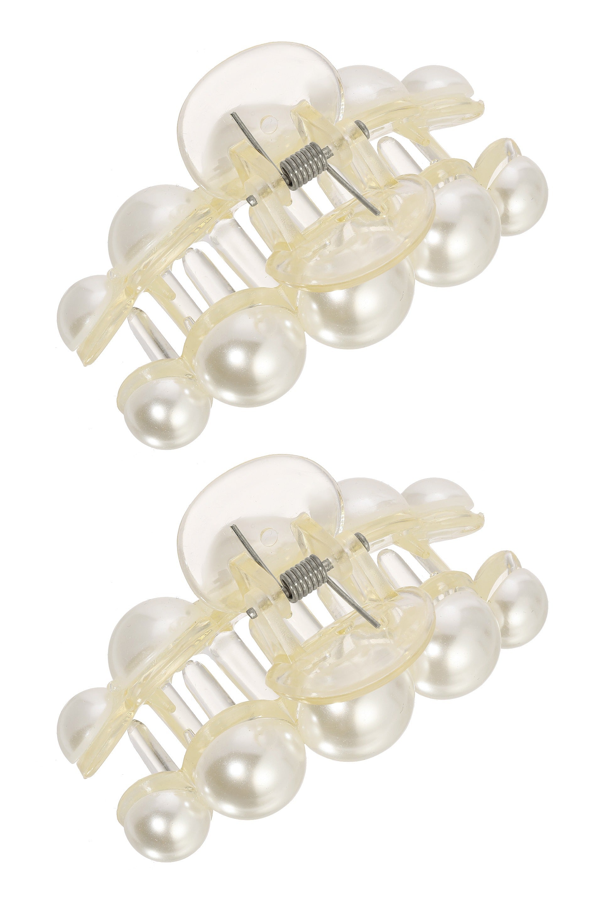 Pearl Hair Claw Set of 2 top view