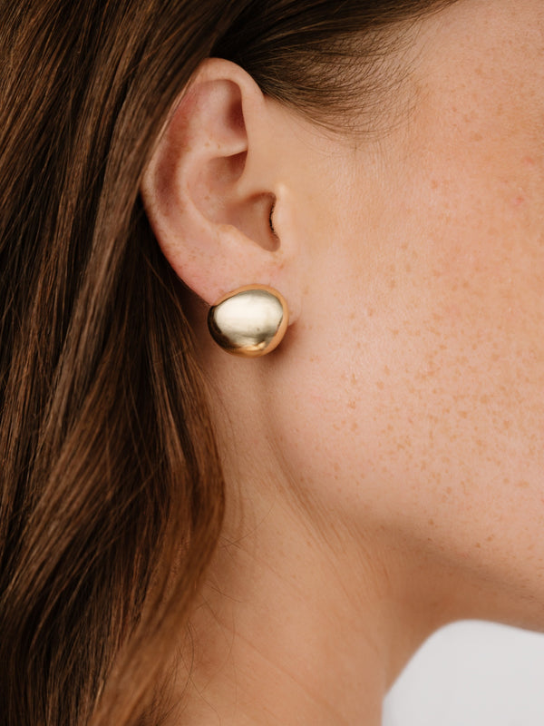 Polished Pebble Stud Earrings Second