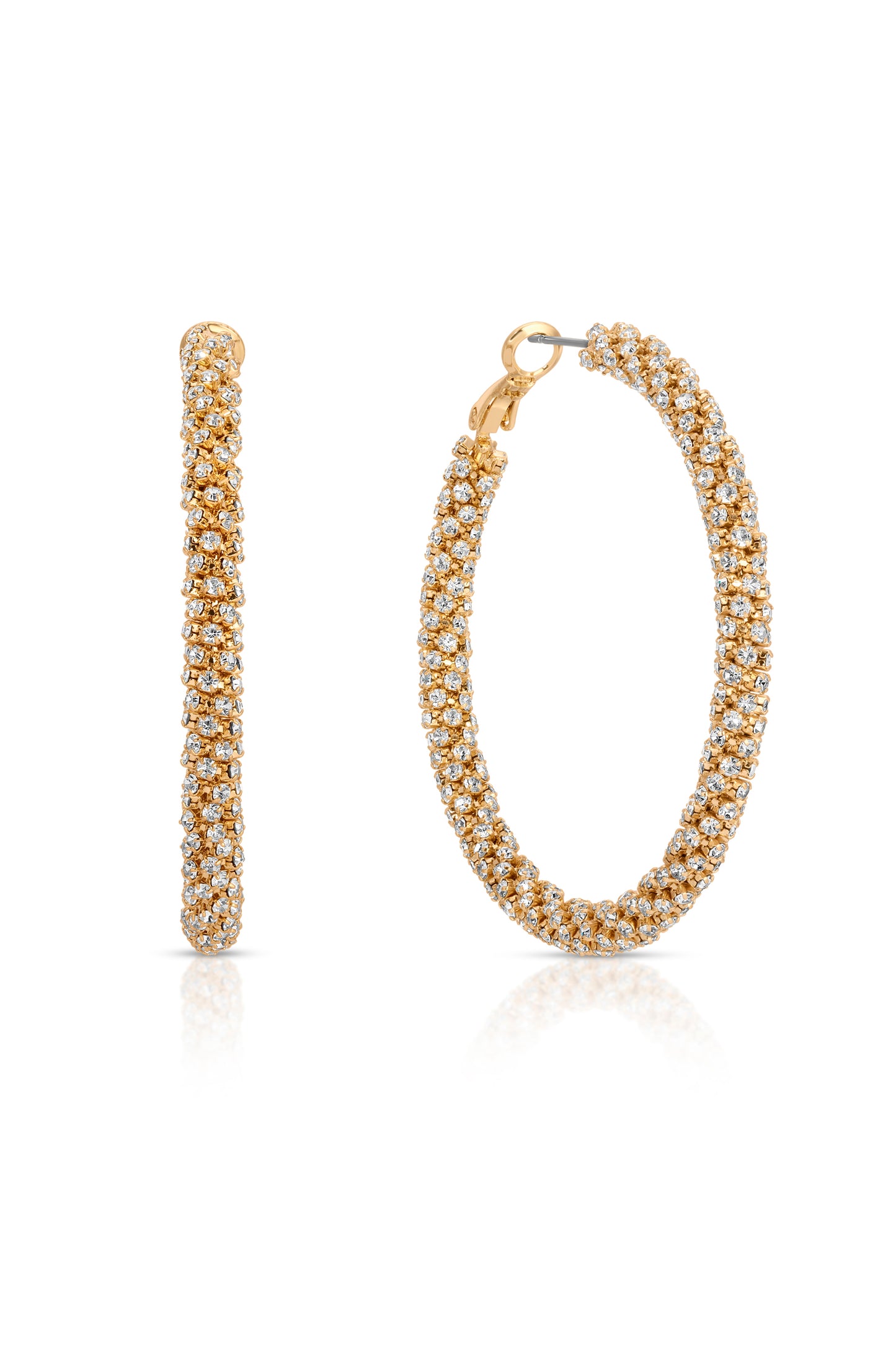 Rope Chain 18k Gold Plated Hoops