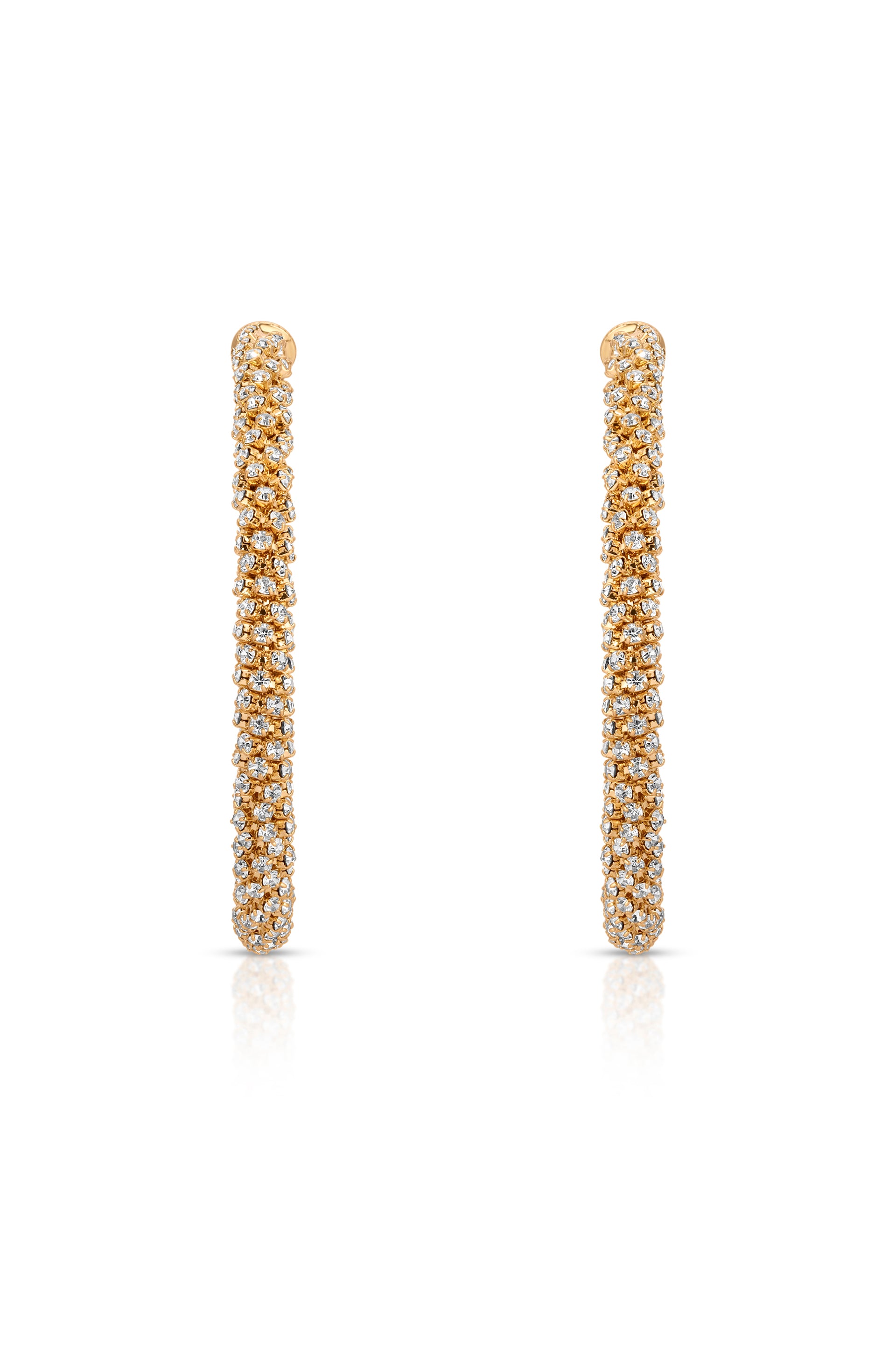 Rope Chain 18k Gold Plated Hoops front