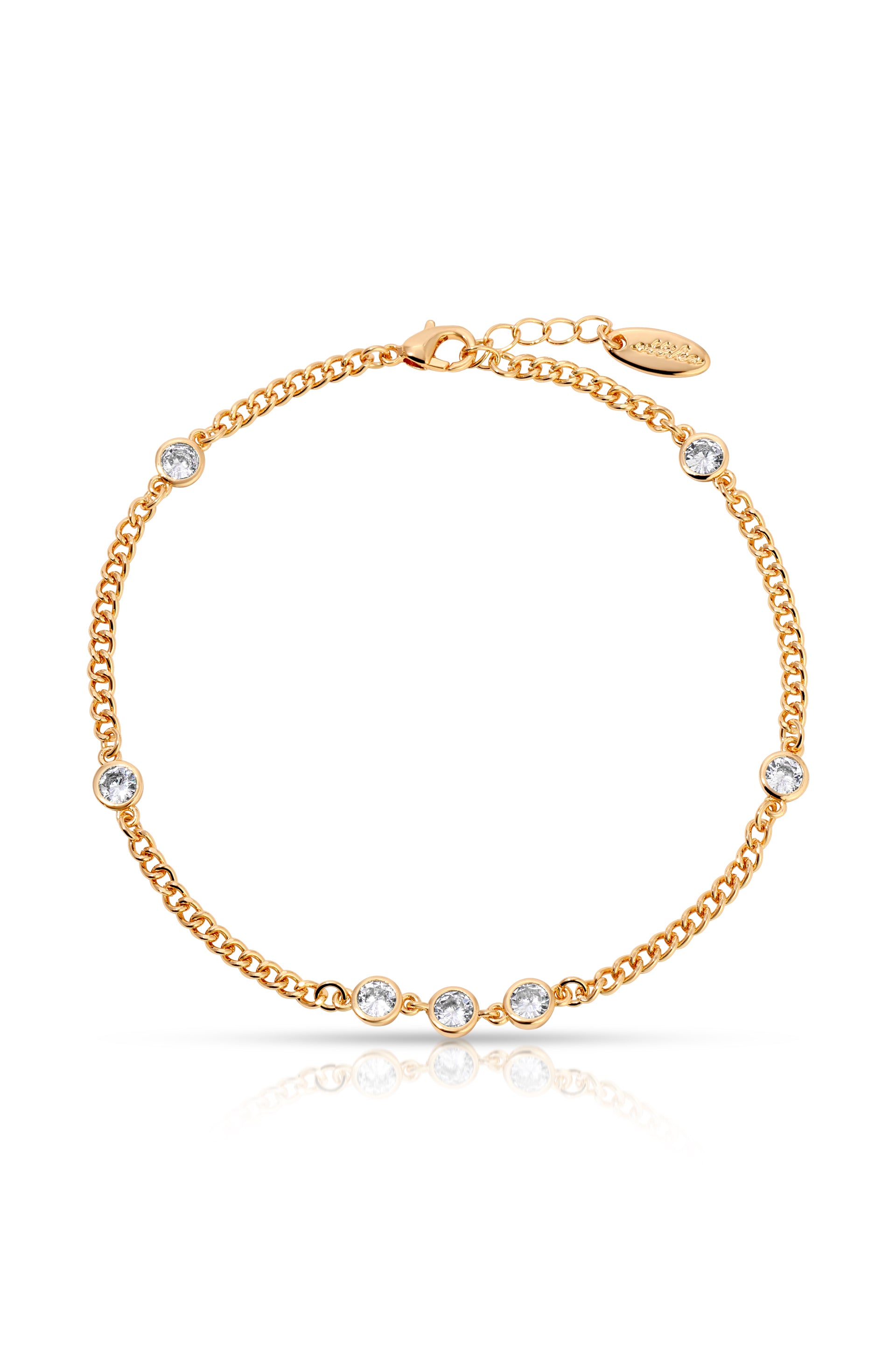 Simple Beauty 18k Gold Plated Anklet Set 3