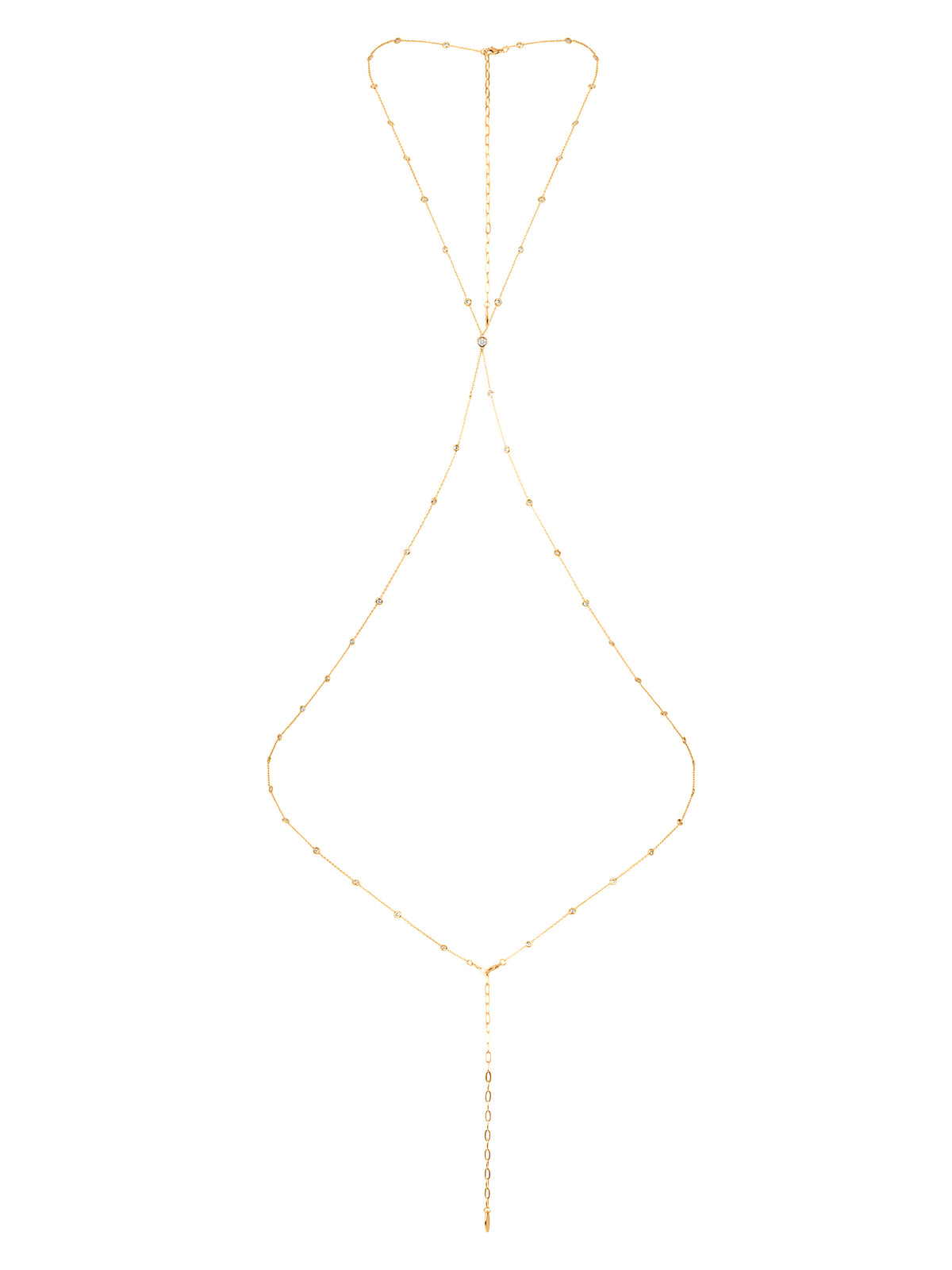 Simple Crystal X Body Chain