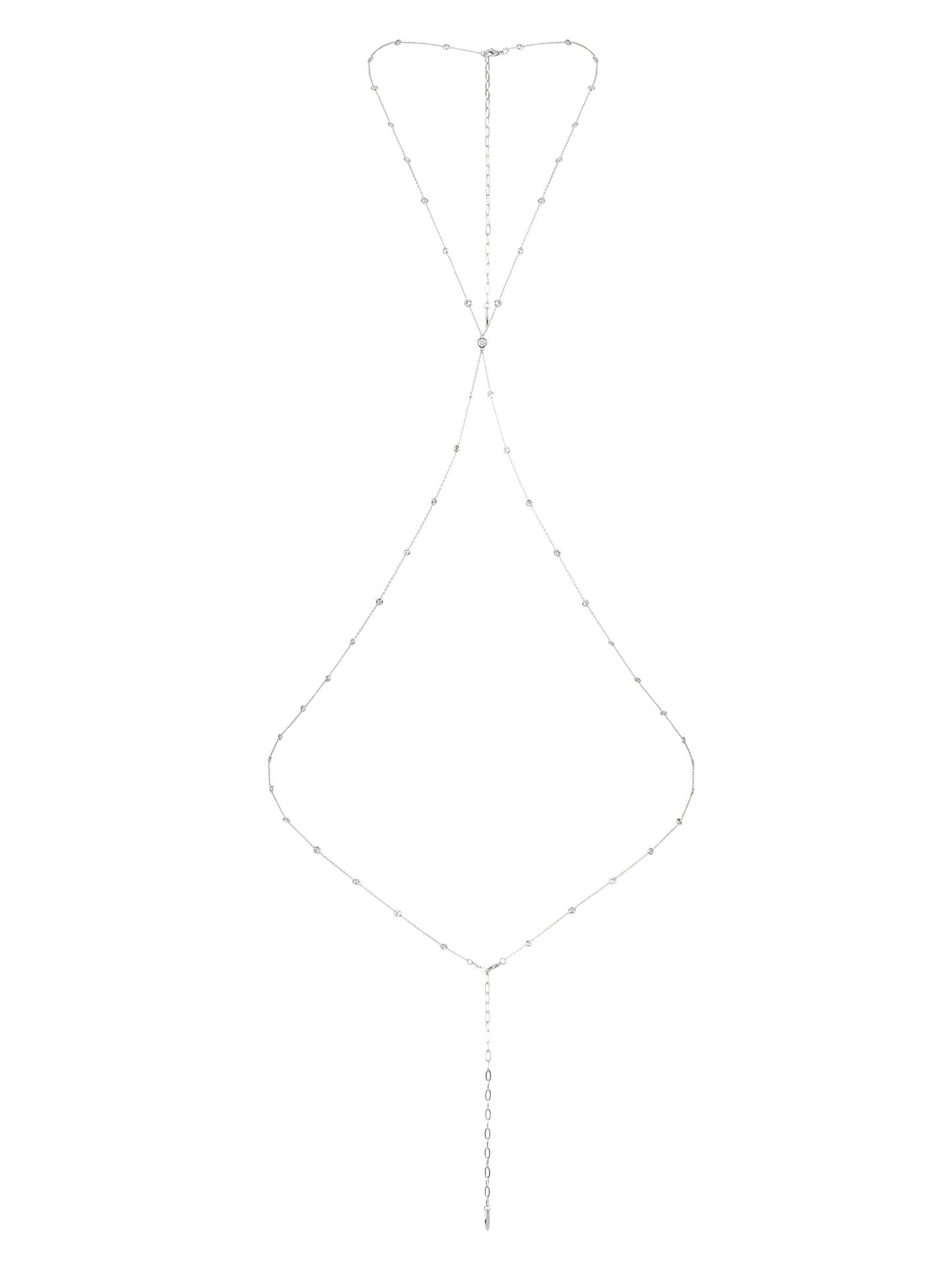 Simple Crystal X Body Chain
