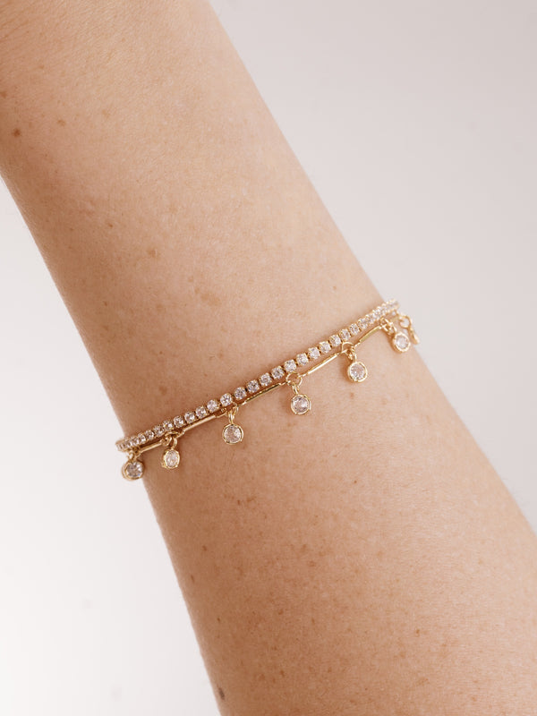 Crystal Droplet Chain Bracelet Set Second