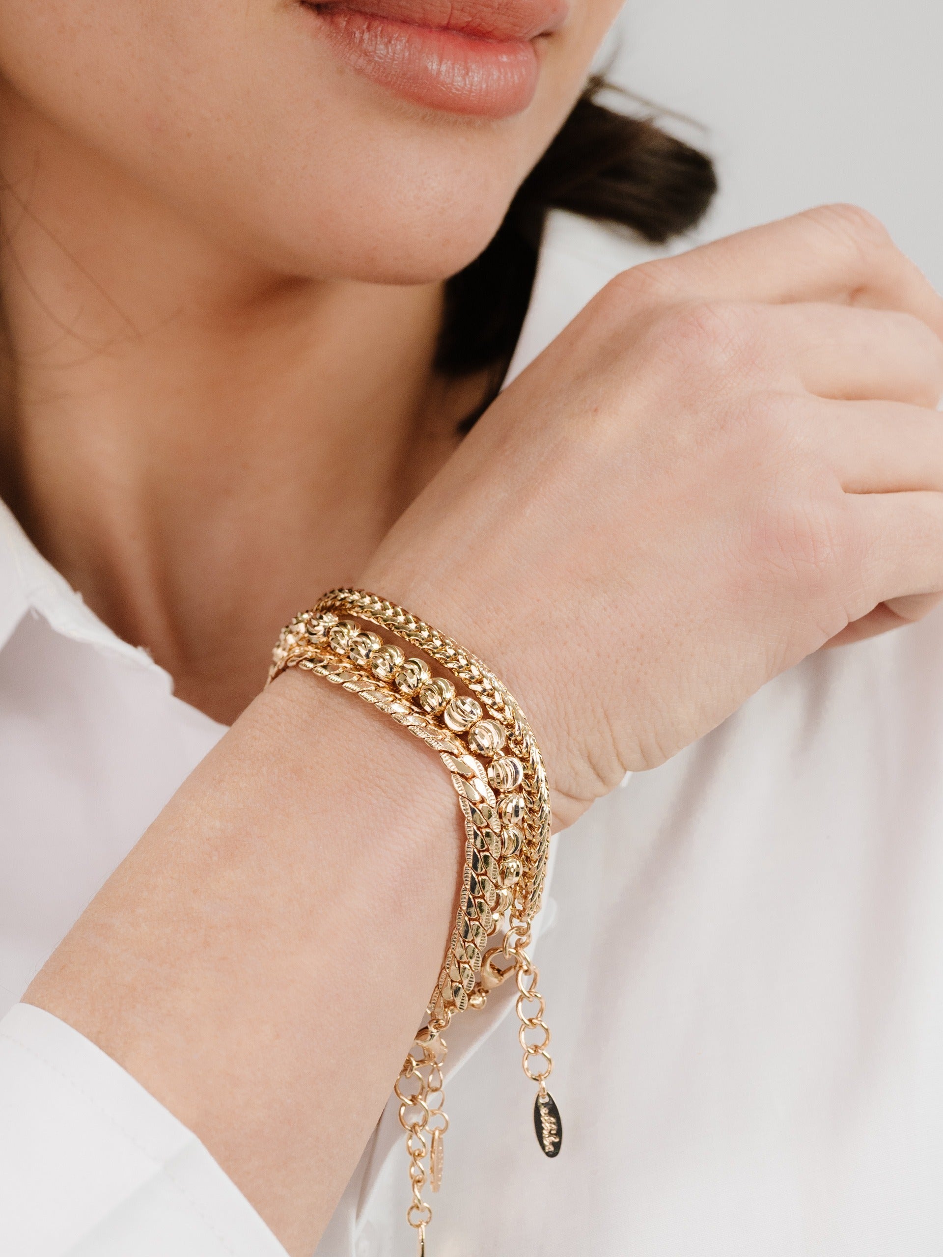 Classical Trio Bracelet Set on model 4