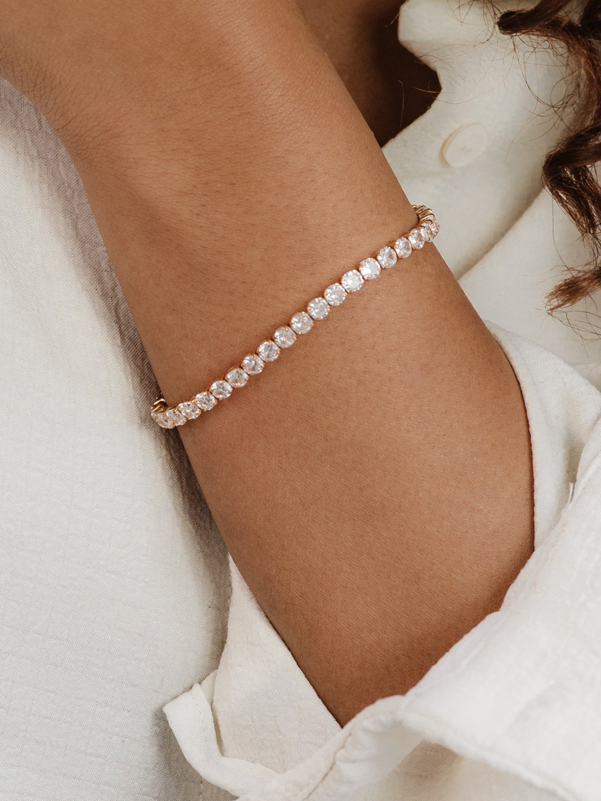 Giselle Sparkle Crystal Bracelet on model