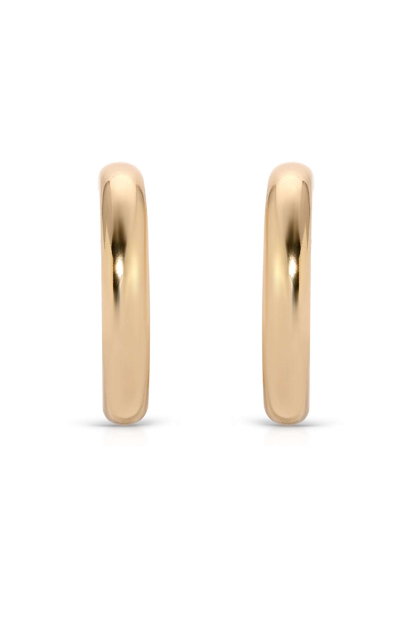 Medium Thick Classic Hoops front
