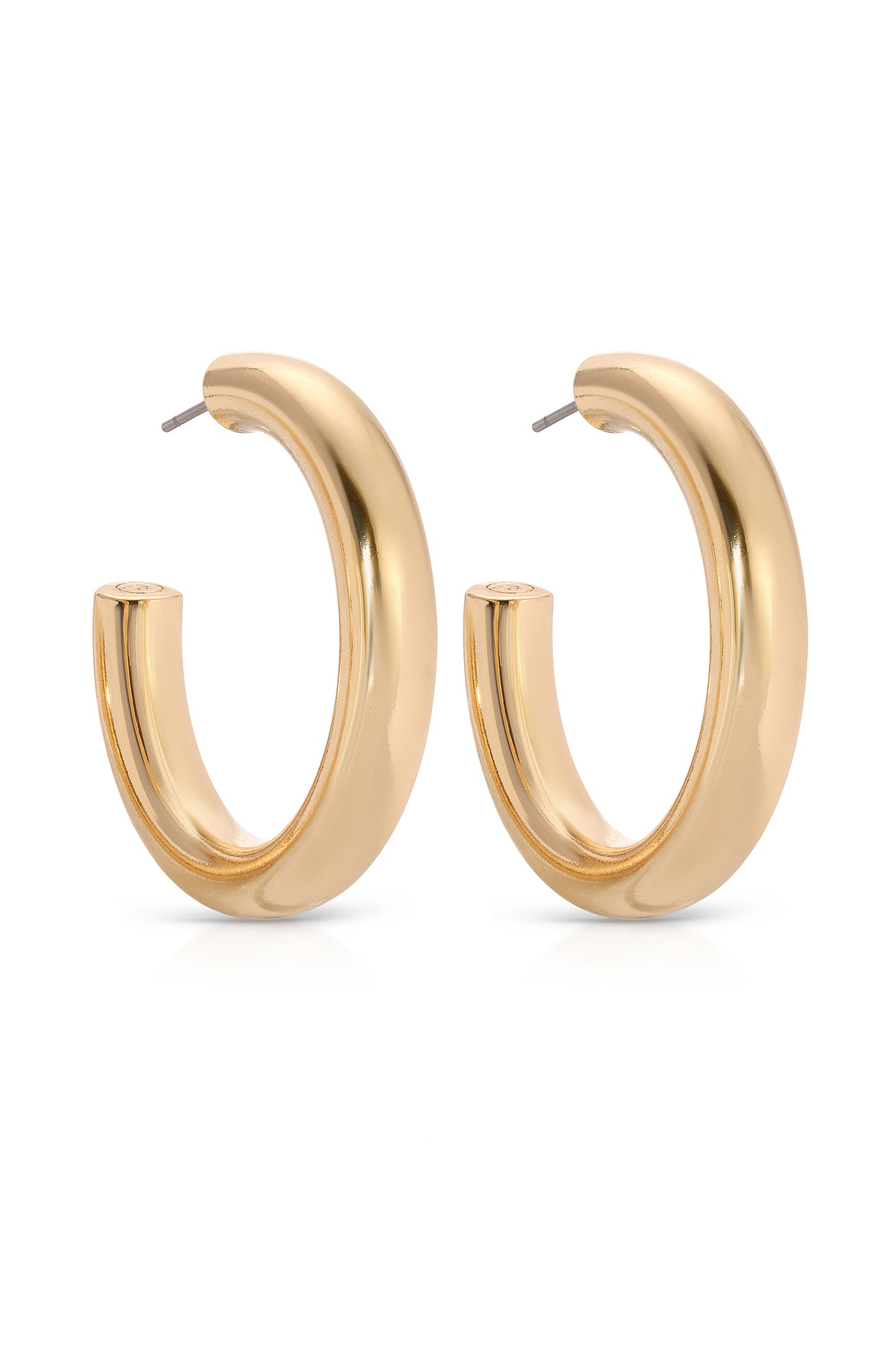 Medium Thick Classic Hoops side