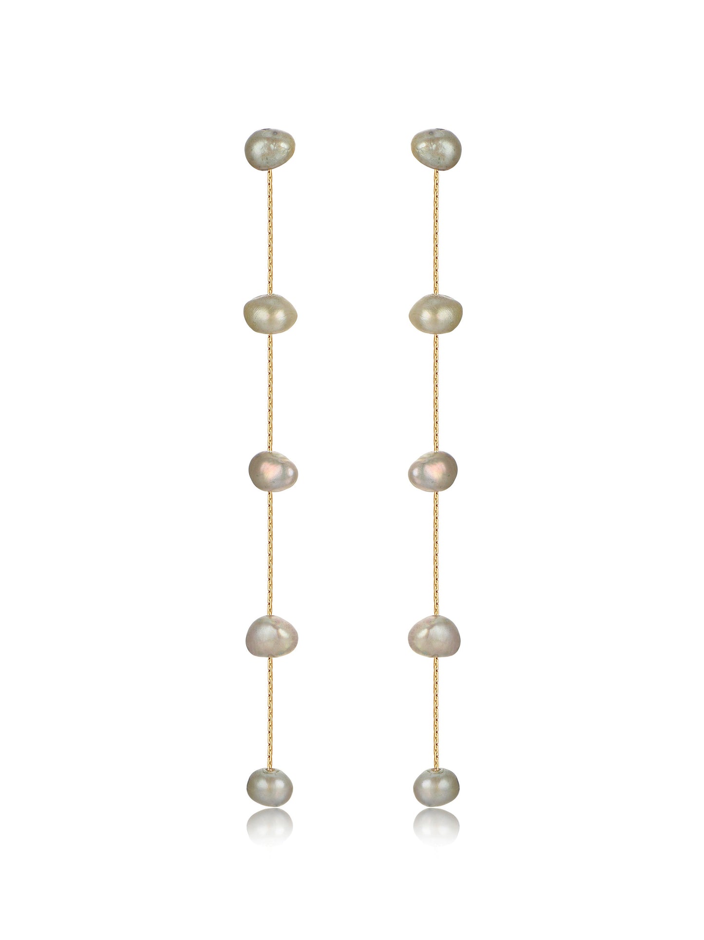 Dripping Pearl Delicate Drop Earrings