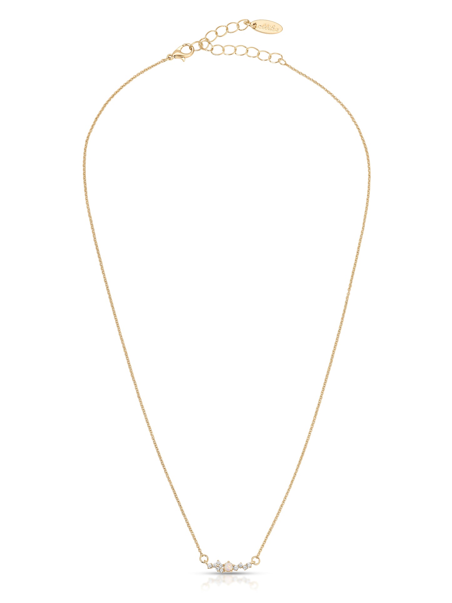 Layered Opal Lariat Necklace Set of 3