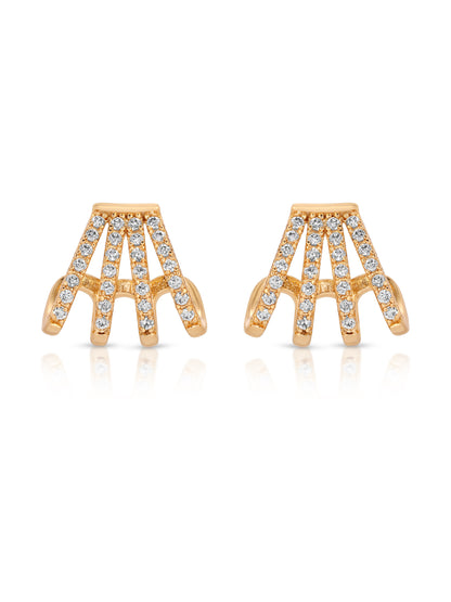 Glisten Wing Pavé Earrings full view