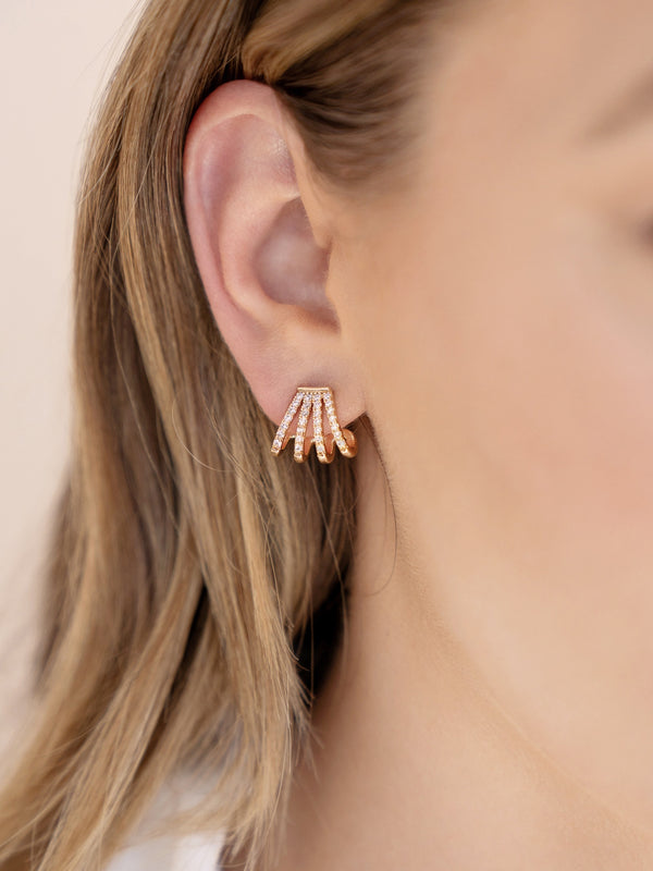Glisten Wing Pavé Earrings Second