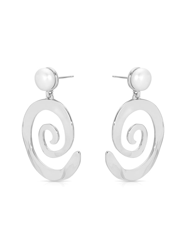 Aura Swirl Pearl Earrings Second