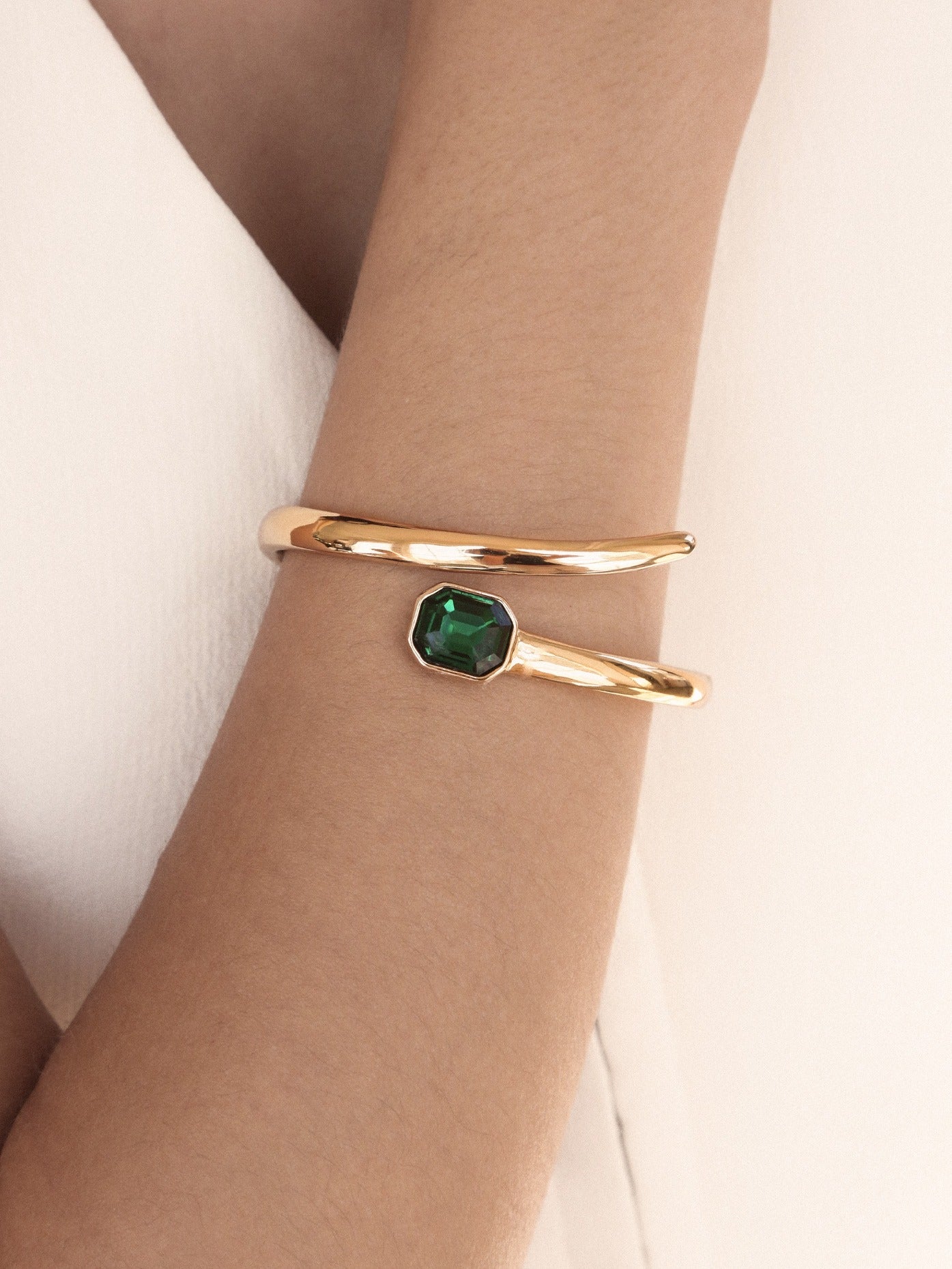 Emerald cuff on sale