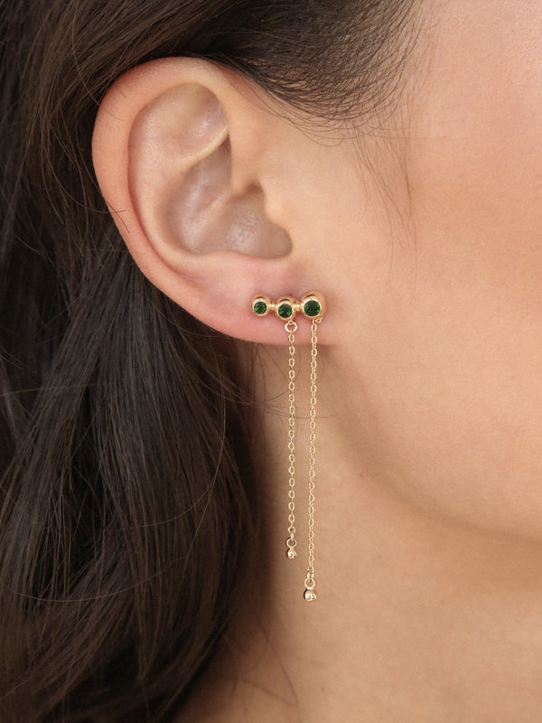 Emerald City Waterfall Earrings Second