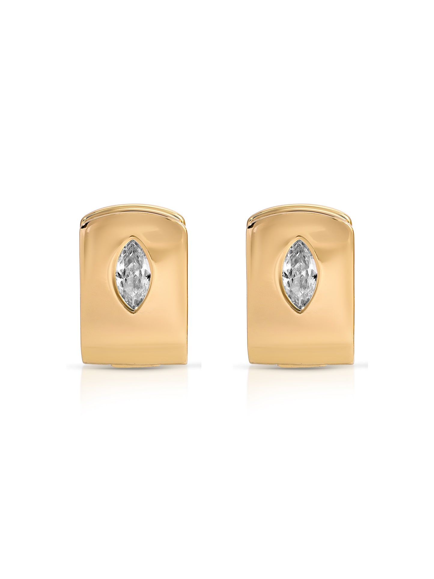 Marquise Crystal Huggies close
