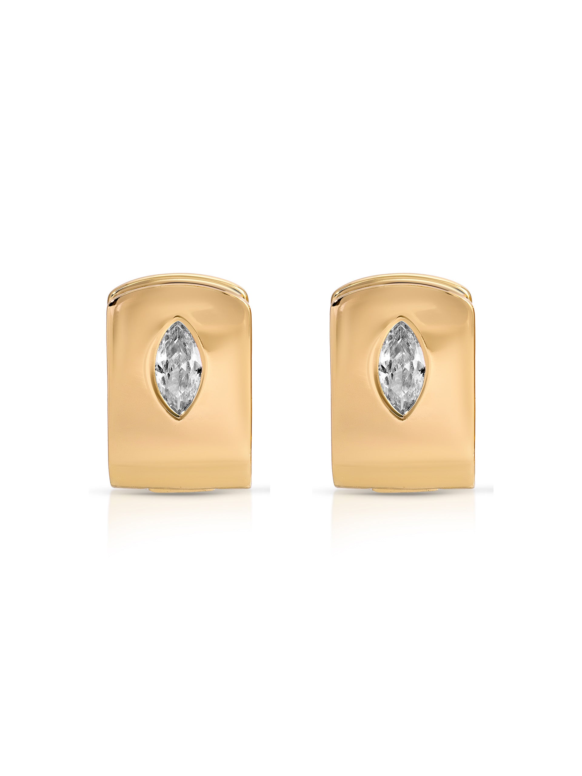 Marquise Crystal Huggies close