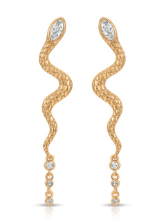 Serpentina Snake Earrings