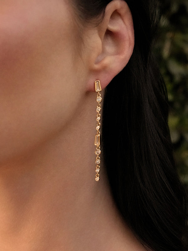 Crystal Linear Earrings Second