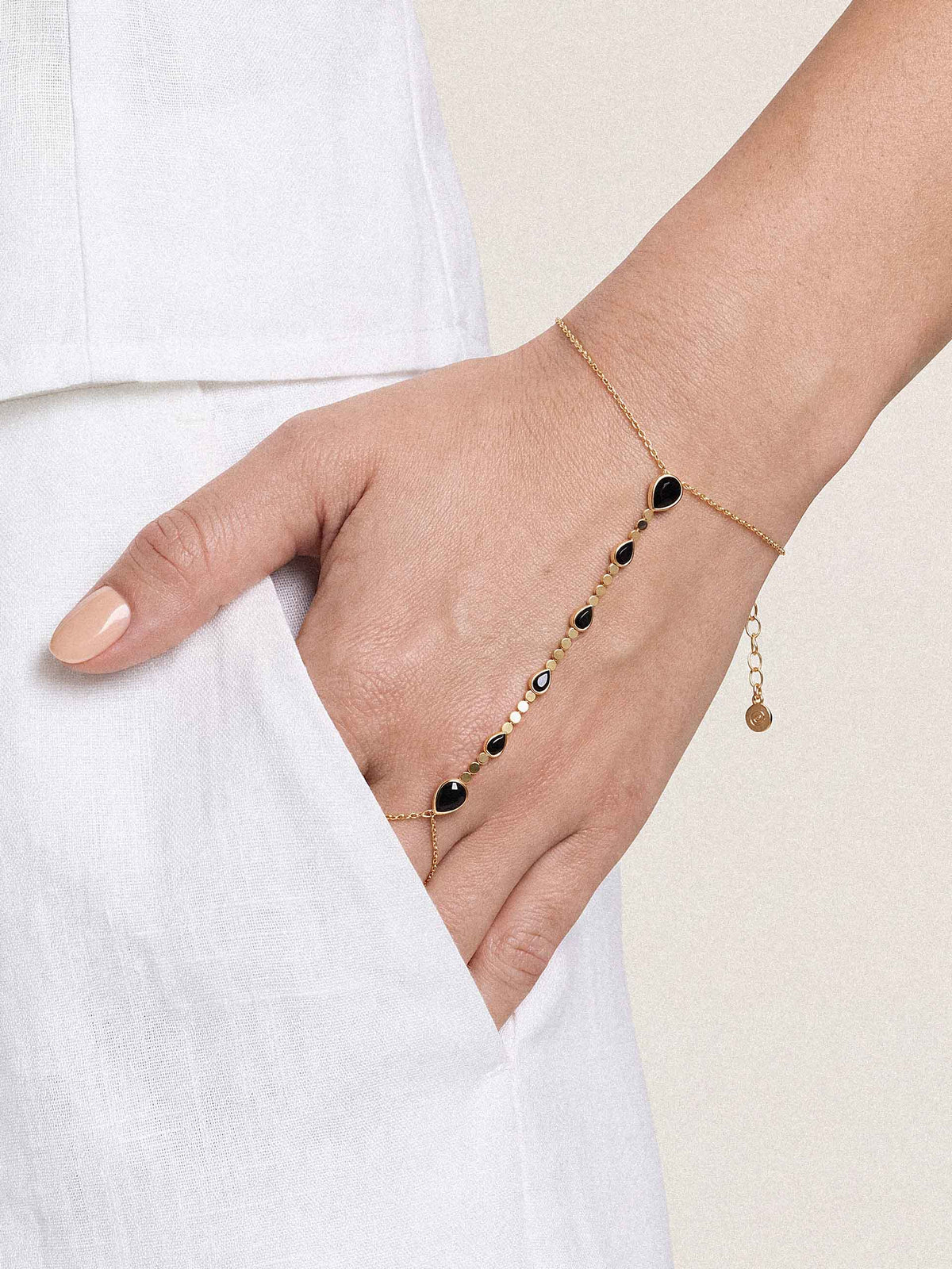 Black Crystal with 18k Gold Plating model 2
