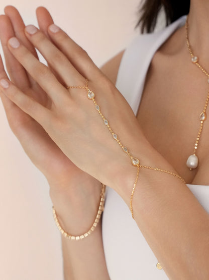 Dripping Crystal Hand Chain