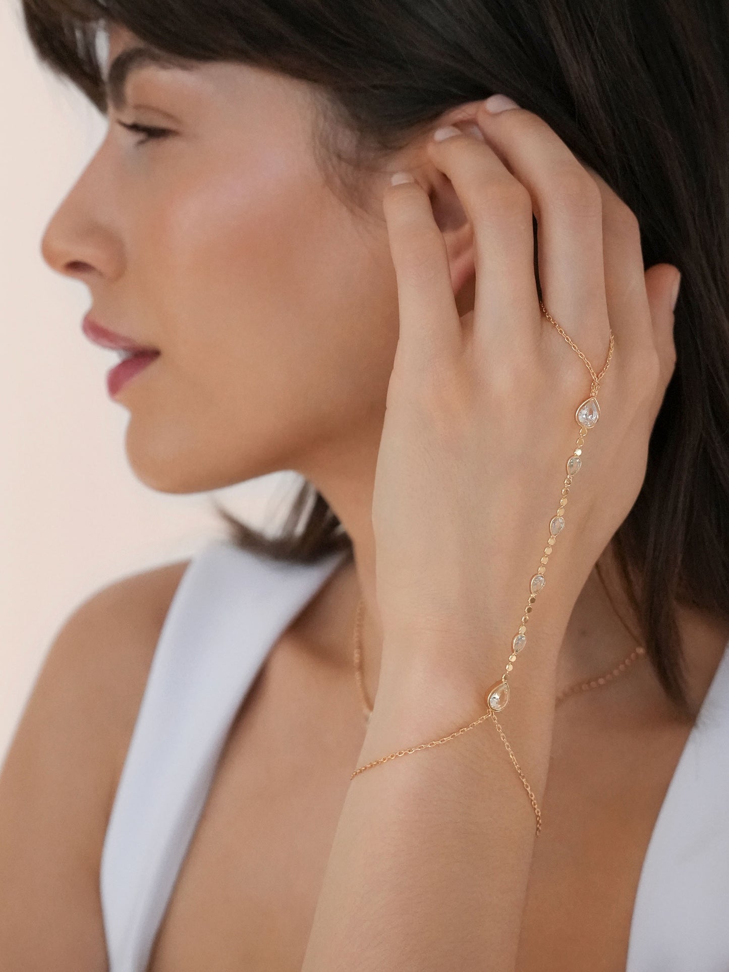 Dripping Crystal Hand Chain