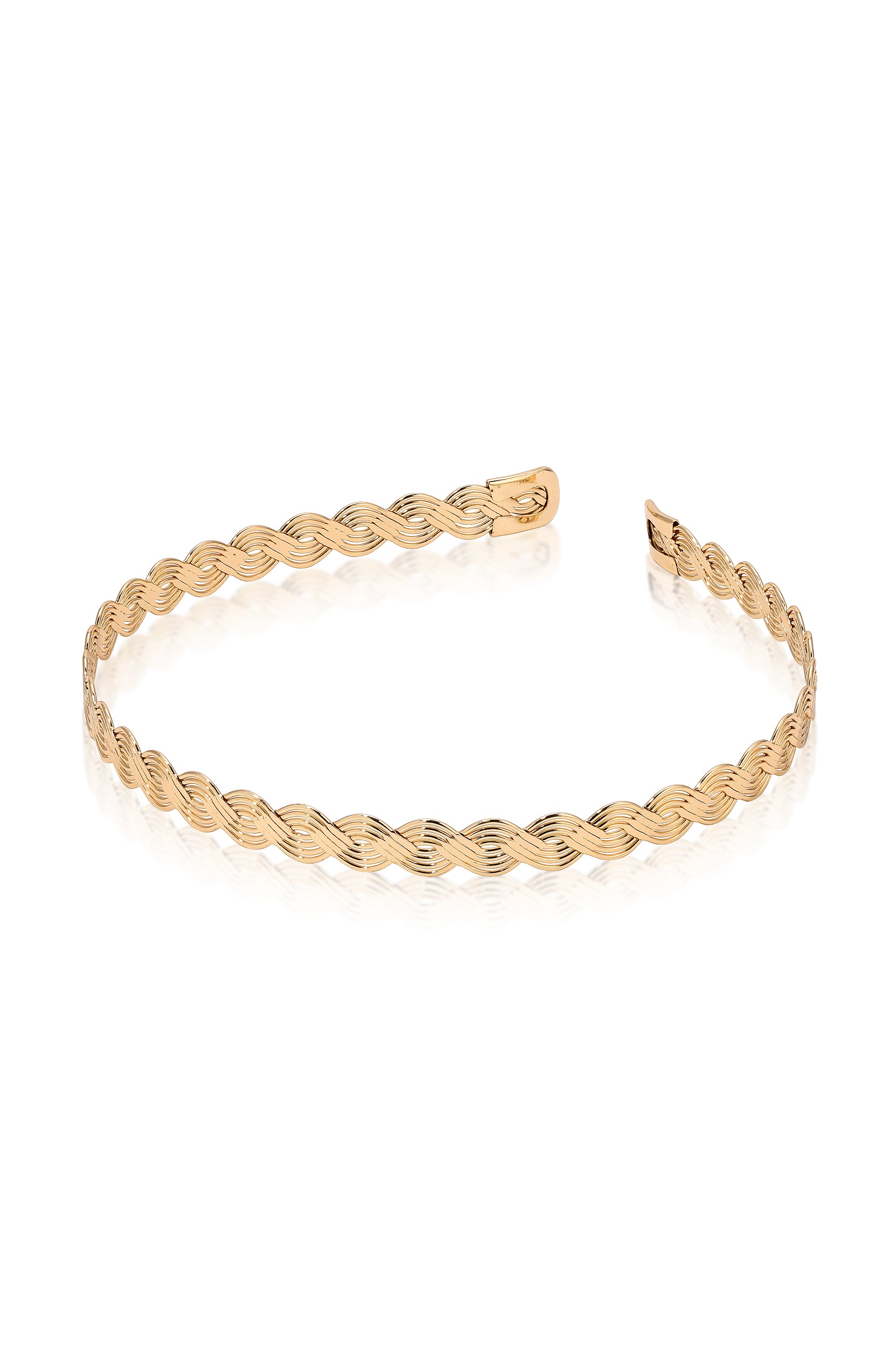Regal Twist Headband Gold Tone 2