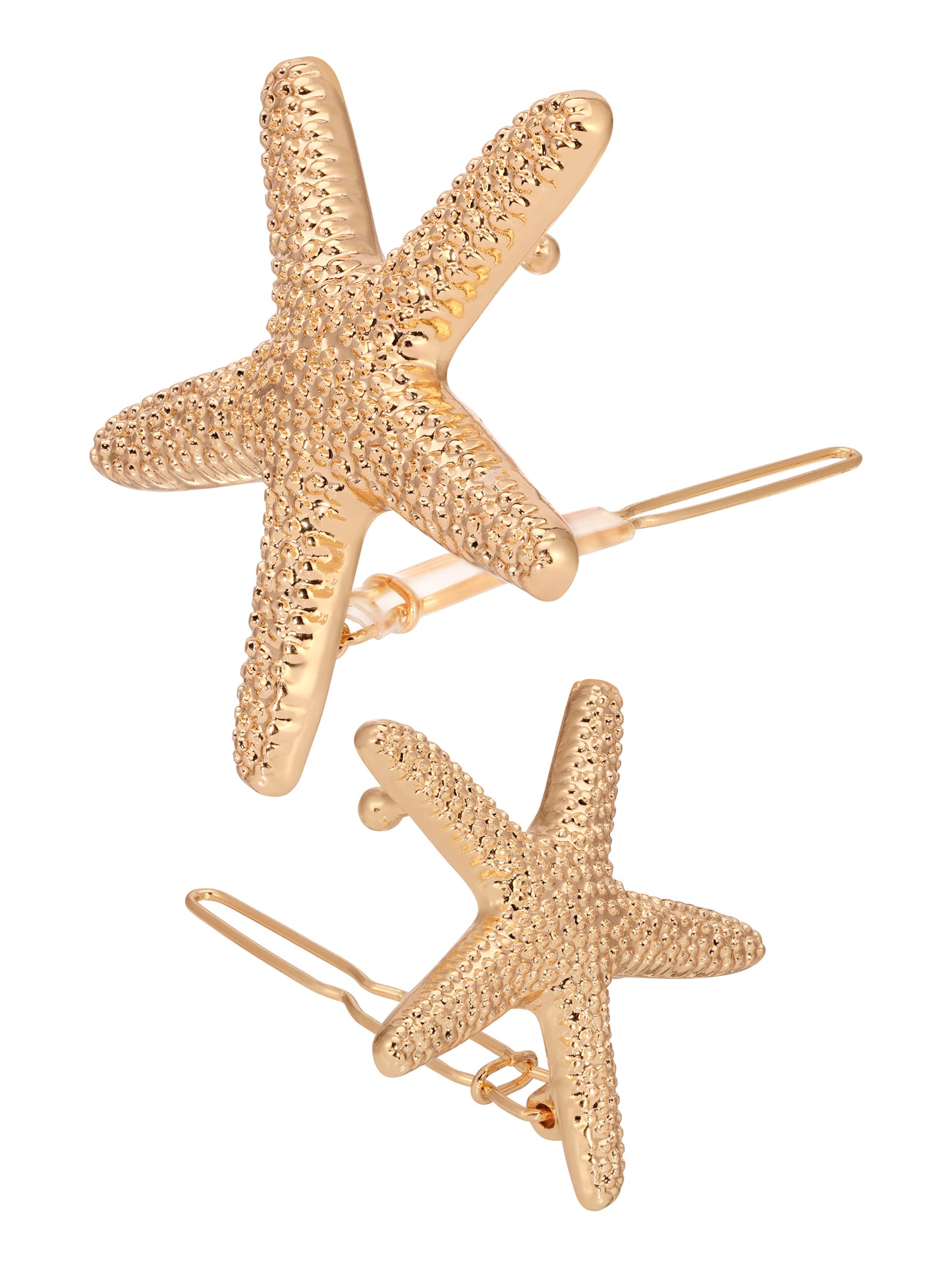 Starfish Barrette Set side
