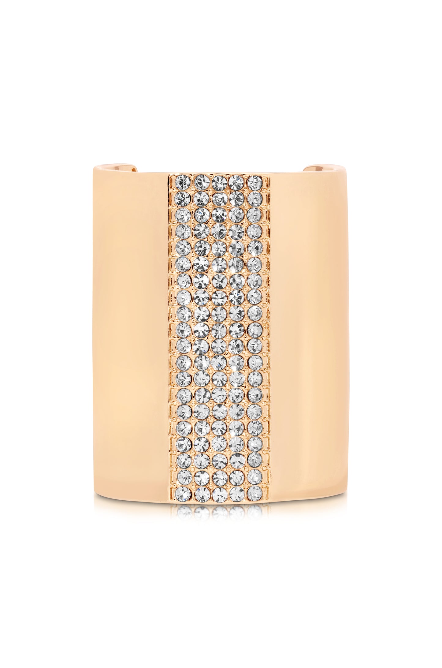Sparkle Hair Cuff Clear Crystal with Gold Tone