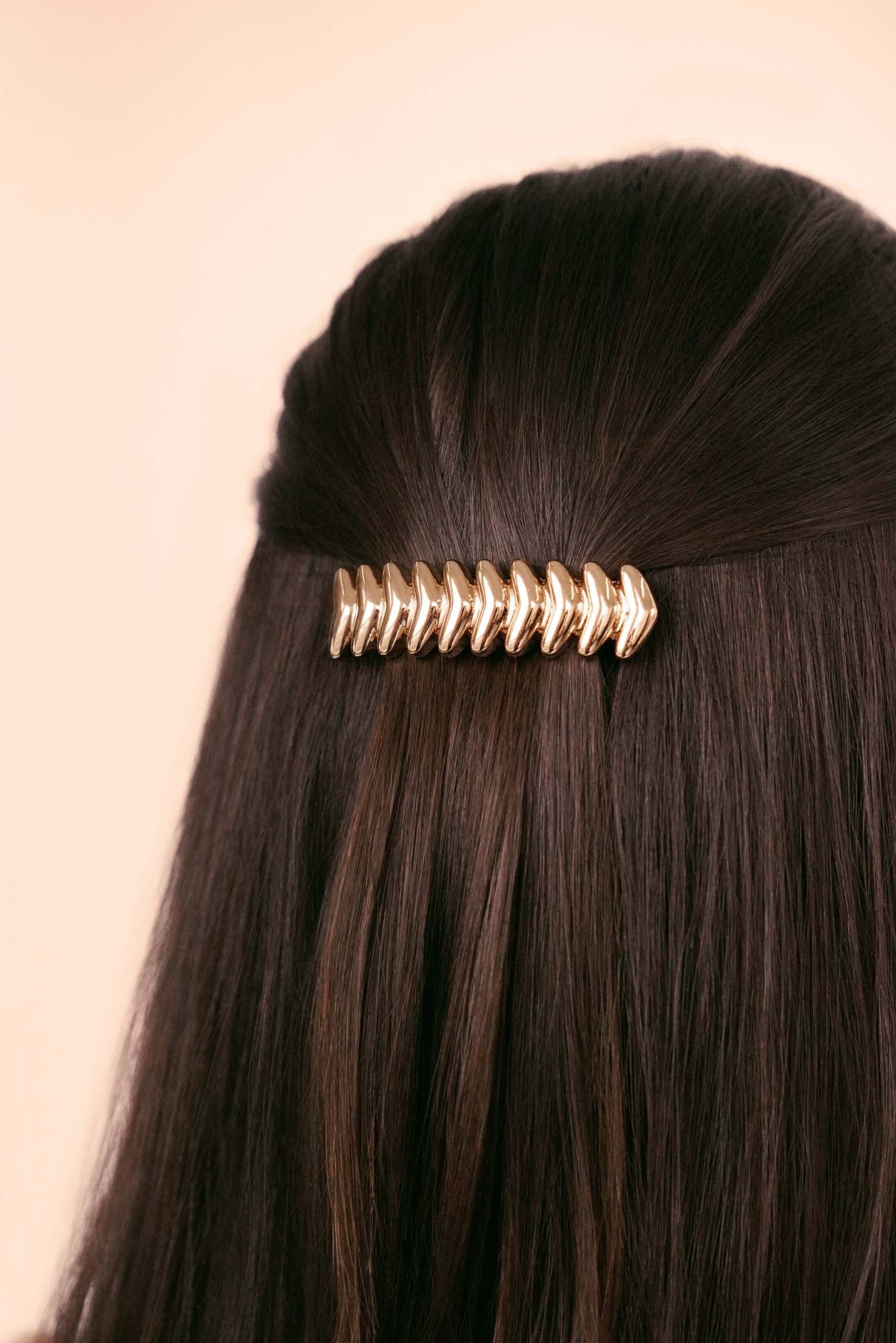 Moderna Hair Clip Gold Tone model