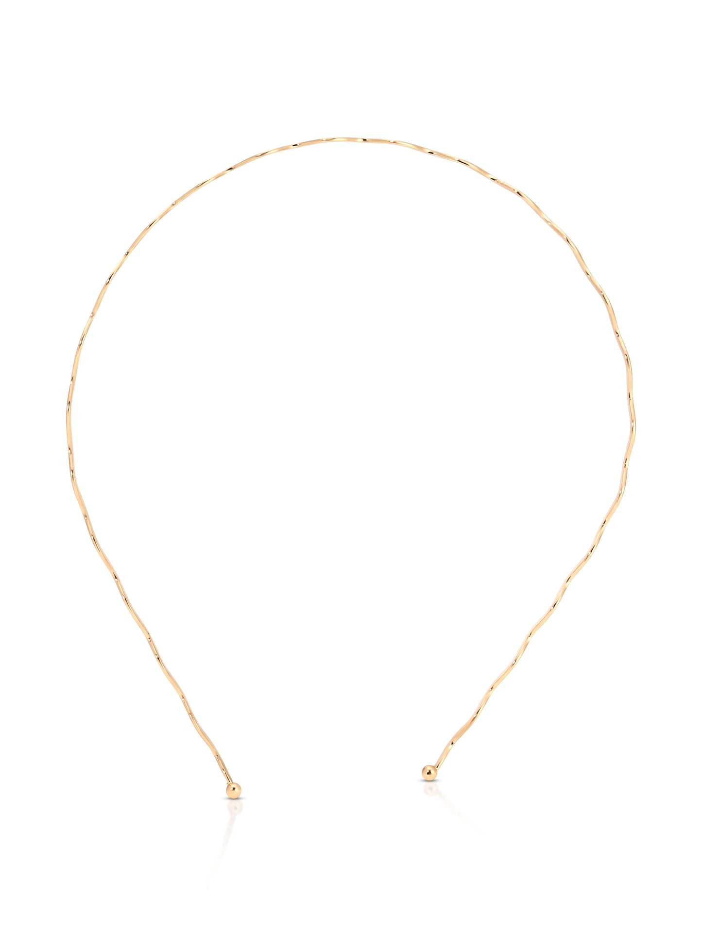 Zig Zag Headband Gold Tone 3