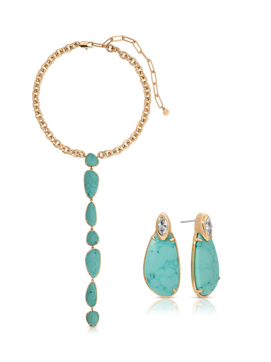 Majestic Stone Set - Necklace & Earring