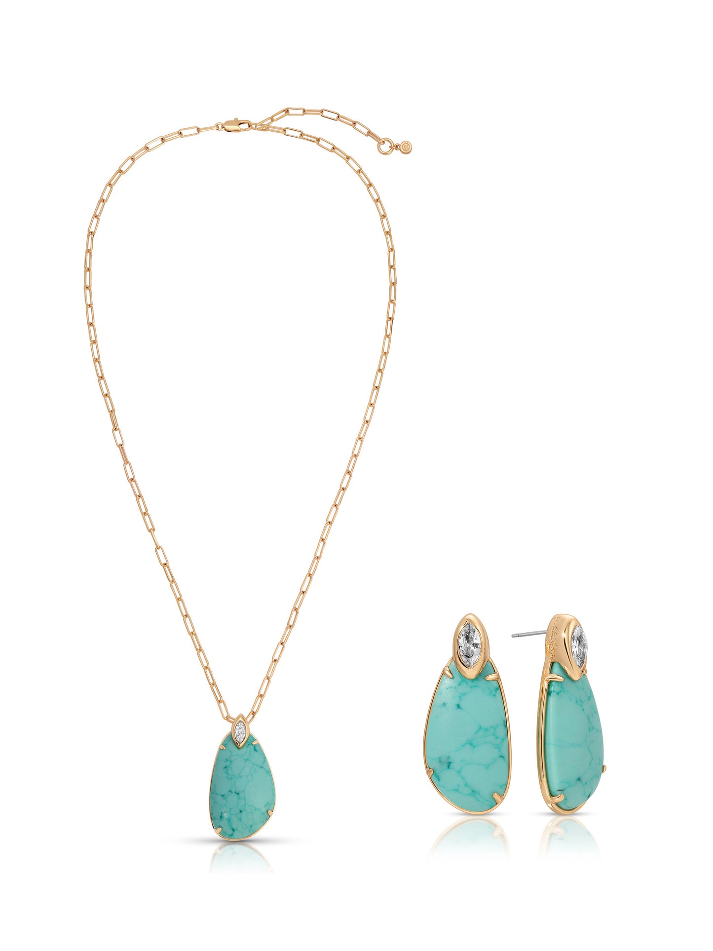 Majestic Stone Set - Pendant Necklace & Earring